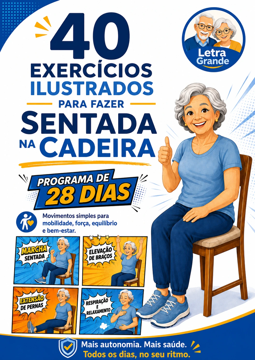 Capa do programa Exercícios Sentado na Cadeira